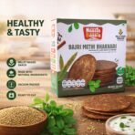 Naasta Baasta Bajri Methi Bhakhari – Millet Based Ready to Eat Snack, Natural Ingredients (200 Gm)