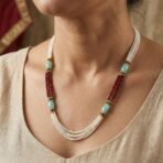 Handmade Beaded Pearl Mala Necklace for Women - Elegant Ethnic Jewelry - Image 2
