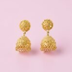 Gold Plated Ethnic Jhumka Earrings for Women & Girls
