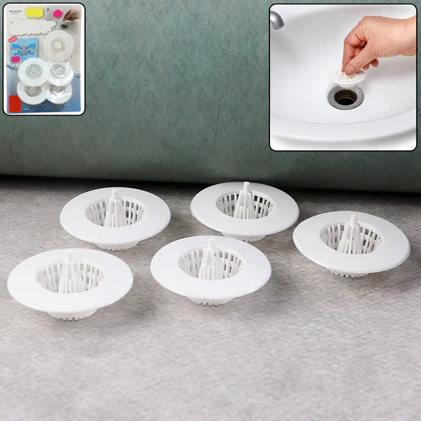 5 Pcs Multipurpose Sink Drain Hair Catcher & Strainer Filter (30~45 mm) - Image 6