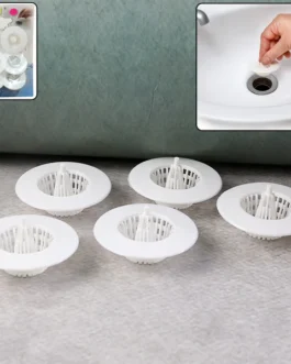 5 Pcs Multipurpose Sink Drain Hair Catcher & Strainer Filter (30~45 mm)