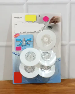 5 Pcs Multipurpose Sink Drain Hair Catcher & Strainer Filter (30~45 mm)