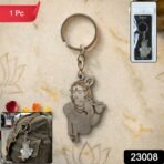 Elegant Metal Lord Krishna Engraved Keychain 1 Pc - Image 2