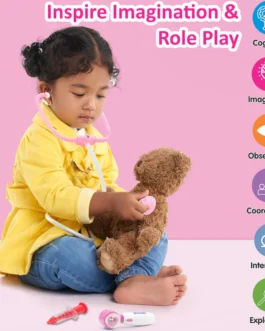 Aditi LED Doctor Play Kit for Kids with Light-Up Tools & Stethoscope