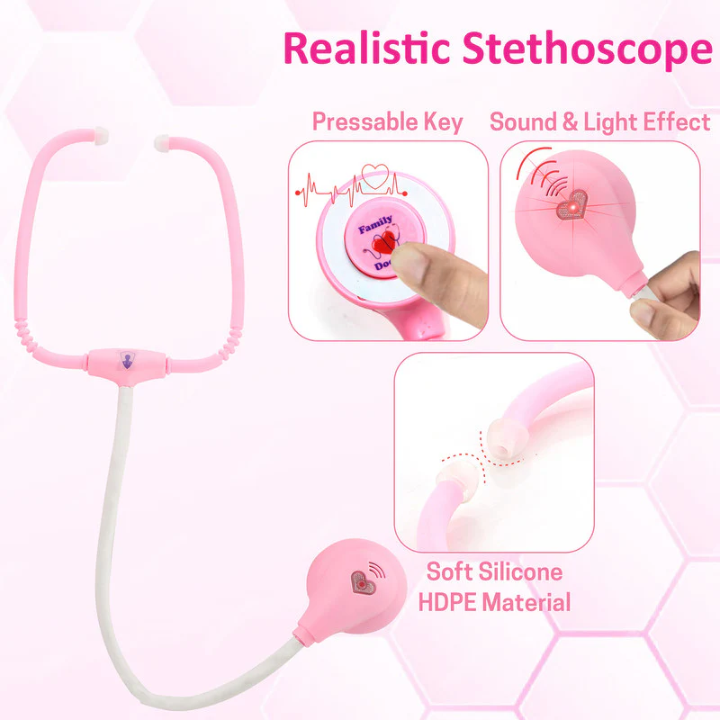 Aditi LED Doctor Play Kit for Kids with Light-Up Tools & Stethoscope - Image 5
