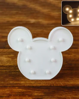 Mickey Shaped LED Decorative Night Light (1 Pc)