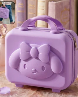 Kids Bear-Shaped Hard Shell Storage Carry Case with Handle (Mix Design)