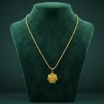 Elegant Gold Finish Floral & Traditional Pendant Necklace (1 Pc, Mix Design)