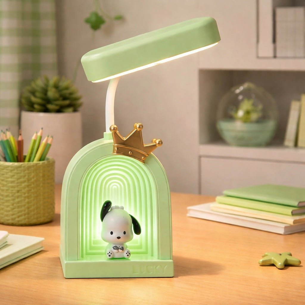 NuI1BAmifG.jpg Cute Puppy LED Desk Lamp with Soft Light & Decorative Night Light - Image 1