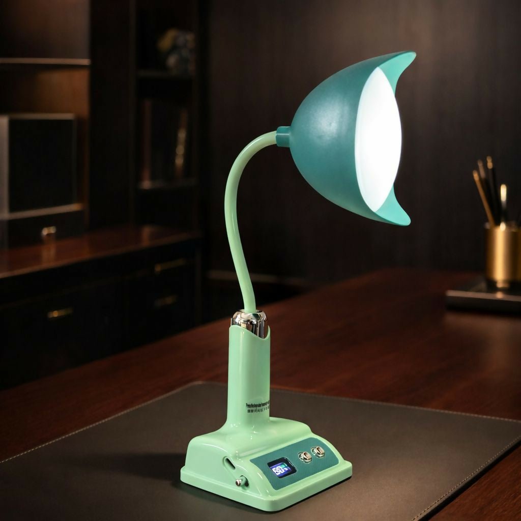 QHWsklouNI.jpg Rechargeable LED Desk Lamp with 3 Light Modes & Adjustable Neck - Image 1