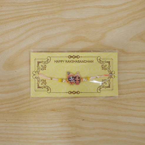 Lord Krishna and Radha Designer Rakhi (1 Pc) - Image 6