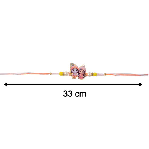 Lord Krishna and Radha Designer Rakhi (1 Pc) - Image 5
