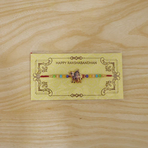 Lord Krishna with Cow Designer Rakhi (1 Pc) - Image 5