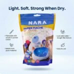 NARA Paper Mache Craft Dough Kit – DIY Sculpting, Painting & Air Dry Art Set for Kids - Image 2