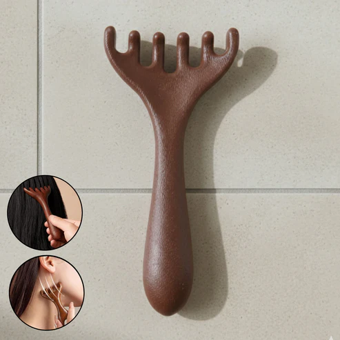 Manual Wooden Style Head & Neck Scalp Massager (1 Pc)