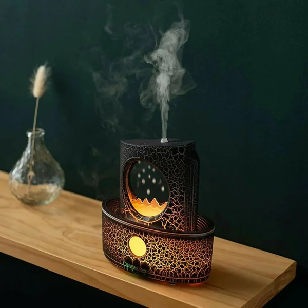 Flame Effect Aroma Diffuser with Remote LED Humidifier - Image 5