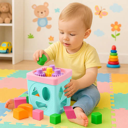 Funskool Giggles Shape Sorter Gear Box – Educational Activity Toy for Toddlers - Image 2