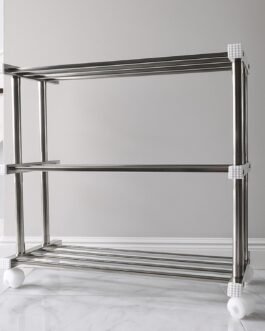 Supermom Stainless Steel Multipurpose Shoe & Storage Rack – (1 pc)