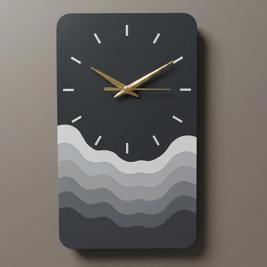 Modern Minimalist Wave Wall Clock | Silent Decorative Wall Clock for Living Room, Bedroom & Office - Image 4