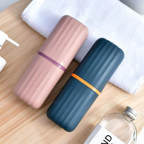 Plastic Hygienic Toothbrush Travel Portable Case (2 Pc) - Image 5
