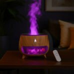 Flame Effect Aroma Diffuser with LED Light & Remote Control - Image 2