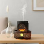 Flame Effect Aroma Diffuser with Remote LED Humidifier - Image 2