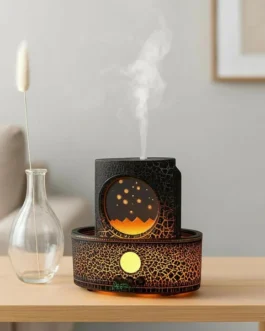 Flame Effect Aroma Diffuser with Remote LED Humidifier