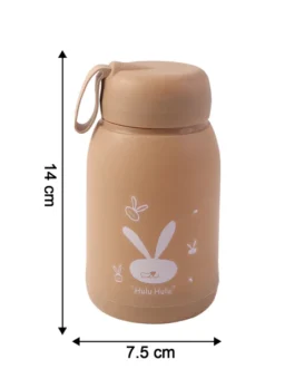 Cute Bunny Print Glass Drinking Bottle (330ML / 1 Pc, Mix Color)