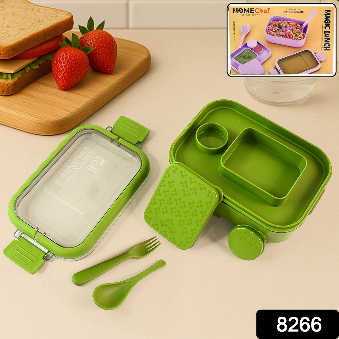 Magic Lunch Box with Leakproof Compartments (1 Pc) - Image 5