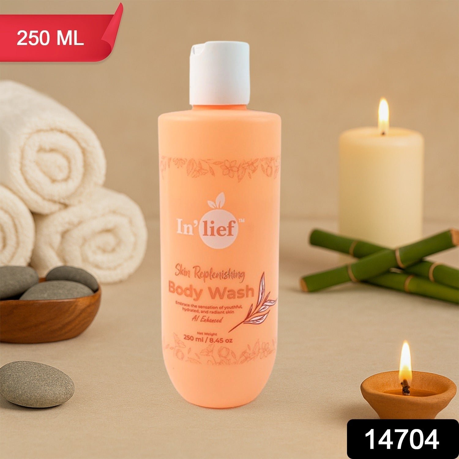 In'lief Nourishing & Hydrating Skin Replenishing Body Wash (250 ml) - Image 3