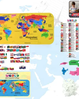 Aditi Mapster World Map EVA Foam Puzzle Set