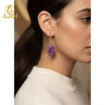 Multicolor Marble-Pattern Hanging Earrings for Women & Girls | Kati Earrings Pack of 6. - Image 2
