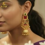 Maharani Designer Jhumkhi Drop Earrings - Image 2
