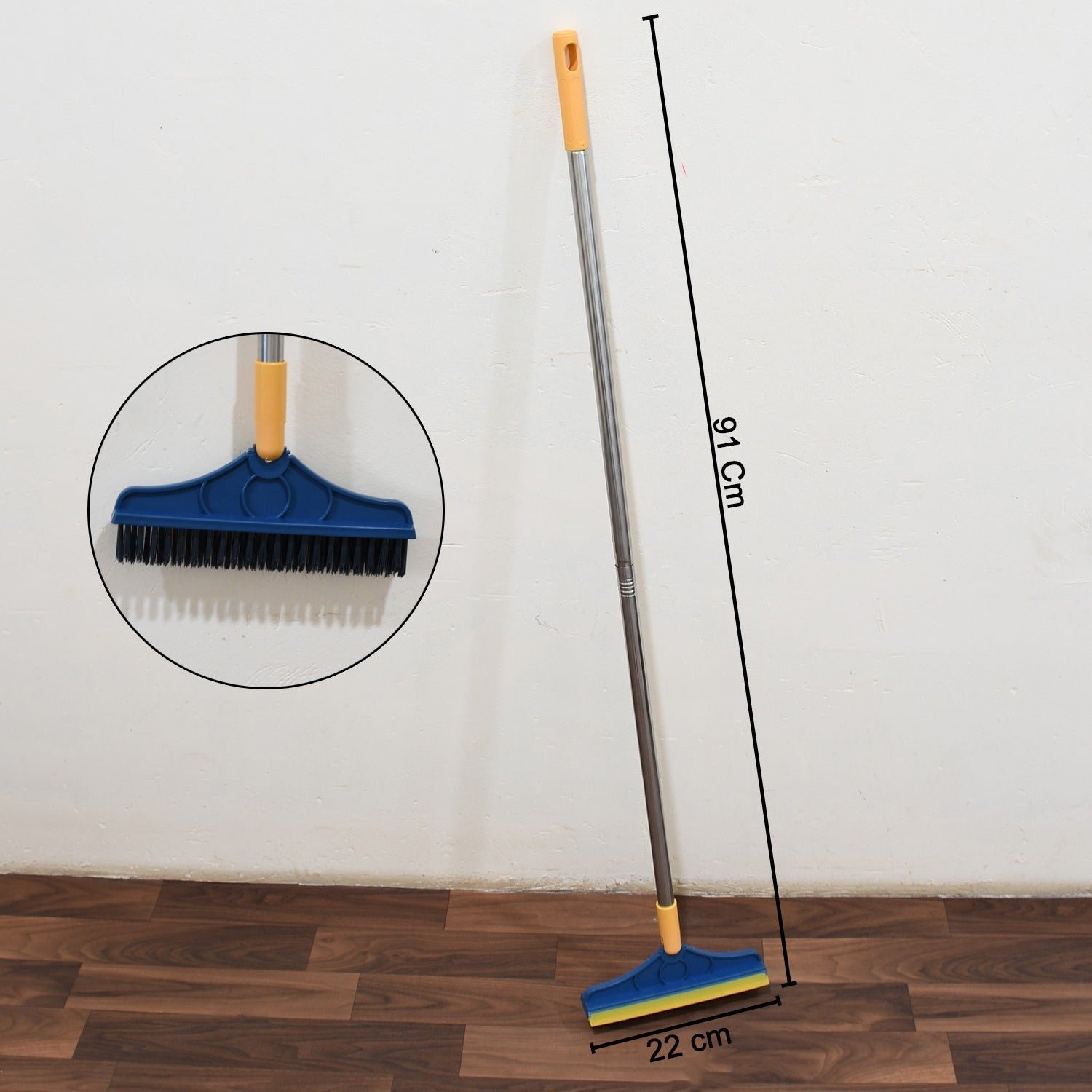 2 in 1 Cleaning Brush & Wiper , Long Handle Floor Brush - Image 3