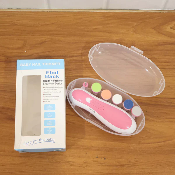 Electric Baby Nail Trimmer with Grinding Heads for Newborn Infant and Toddler - Image 2