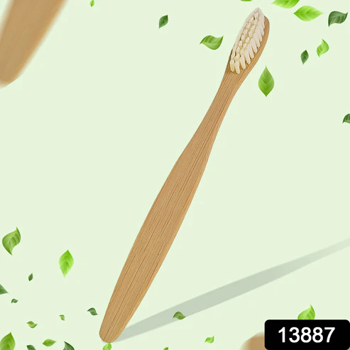 Wooden / Bamboo Brush Toothbrush Ultra Soft Bristles (1 Pc) - Image 2