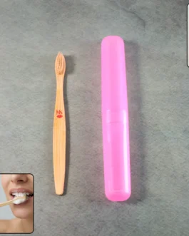 2-in-1 Soft Toothbrush & Tongue Cleaner for All Ages (1 Pc, With Cover)