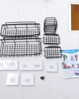 Metal Shower Basket / Canddy, for Bathroom Organiser (5 Pc Combo)