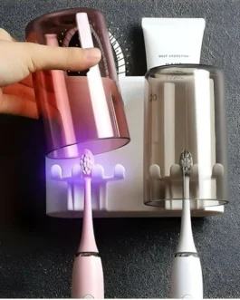 Self adhesive Toothbrush Holder 2 cup set