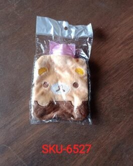 Brown Panda Print Small Hot Water Bag with Cover for Pain