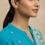 Lightweight Golden Jhumki Earrings | Daily & Occasion Wear - Image 2