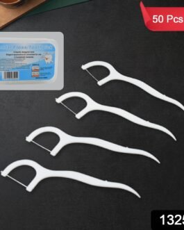 2 In 1 Tooth Picks Flosses / Sticks, Portable Toothpicks (50 Pc Set)