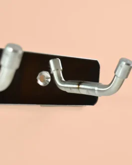 Stainless Steel Wall Mounted Coat 4 Hook Rack (20×3 / 1 Pc)