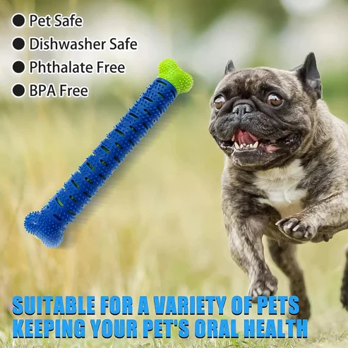 Dog Tooth Brush, Puppy Chew Toothbrush Stick Teeth Cleaning Dental Toys (1 Pc) - Image 4