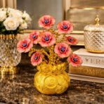 Golden Lucky Flower Tree Showpiece with Evil Eye Decor for Home(Color may vary) - Image 2