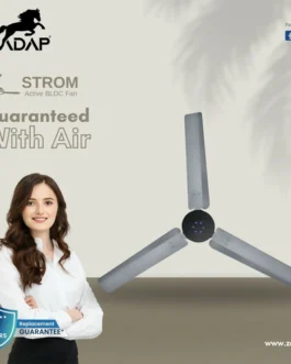 Zadap STROM 1200mm High Speed BLDC Ceiling Fan with Remote(Gray)
