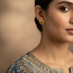Stylish Gold Finish Traditional Jhumka | Festive Wear Earrings - Image 2