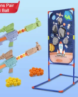 Aditi Space Explorer Pack Of 2 Pneumatic Gun Toy Stand Include 24 Soft Foam Ball