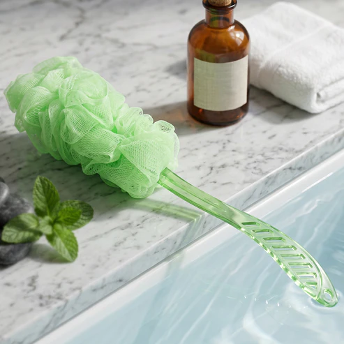 Extra Long Handle Bath Loofah Brush 45 cm Reach Shower Body Scrubber (1 Pc) - Image 5