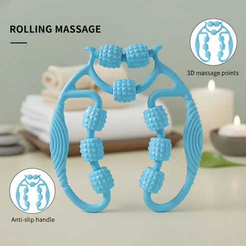 Handheld Body Massage Roller for Legs, Arms & Muscle Relaxation (1 Pc) - Image 5